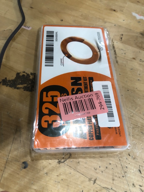 Photo 1 of 325 PCS, 10 Sizes, Premium Copper Metric Sealing Crush Washers Assortment Kit, Upgraded Flat Ring Oil Drain Plug Crush Washer Gasket Seal Assortment Set, Banjo Bolt Washer for Automotive, Motorcycles