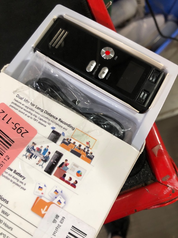 Photo 1 of 64GB Digital Voice Activated Recorder with Playback - 4552 Hours Audio Recording Device, 3072Kpbs HD Dual MIC Tape Recorder Device for Lecture A-B Repeat, MP3 Player,?64GB TF Card Included?