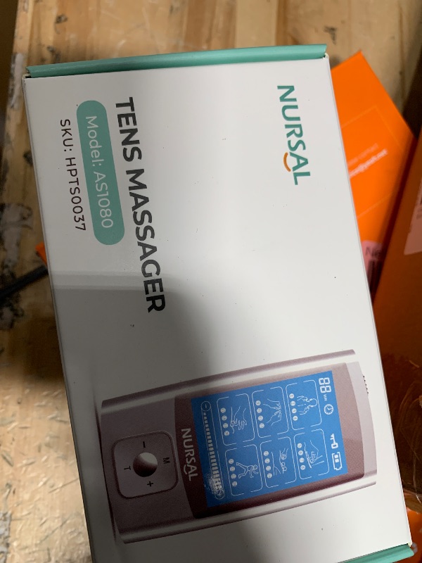 Photo 1 of NURSAL 24 Modes TENS Unit Muscle Stimulator with Continuous Stimulation, Rechargeable Electronic Pulse Massager with 8 Pads for Back and Shoulder Pain Relief and Muscle Strength
