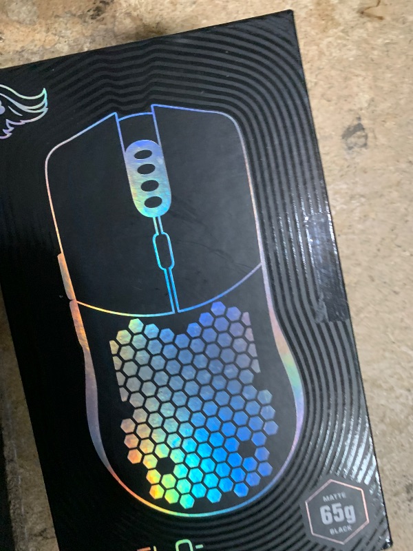 Photo 1 of **MISSING PARTS/PIECES** Glorious Model O- (Minus) Wireless Gaming Mouse - 65g Superlight Honeycomb Design, RGB, Ambidextrous, Lag Free 2.4GHz Wireless, Up to 71 Hours Battery - Matte Black