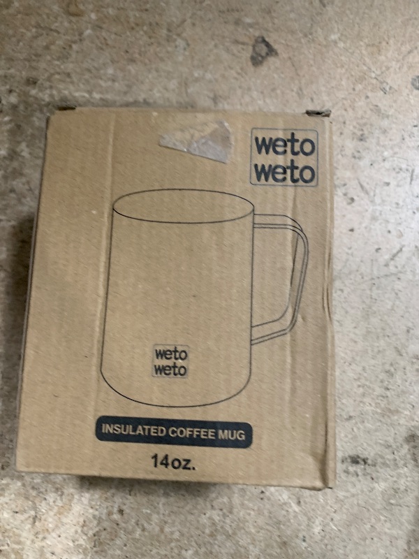 Photo 1 of WETOWETO 14 oz Coffee Mug Set, Vacuum Insulated Camping Mug with Lid, Double Wall Stainless Steel Travel Tumbler, Coffee Cup Outdoor, Powder Coated Secret Ocean