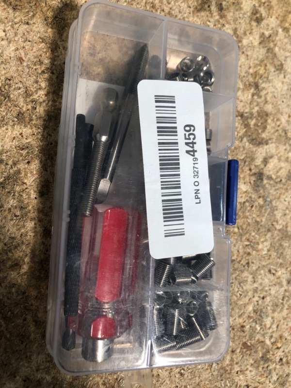 Photo 1 of 105Pcs Stainless Steel Wire Screw Sleeves Thread Repair Insert Tool Set (M5*0.8)