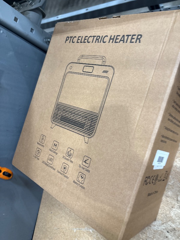 Photo 1 of Electric Fireplace Heater,1500W Portable Electric Space Heater with Realistic 3D Flame,Touch&Remote Control,PTC Fast Heating,3 Heating Modes for Indoor Use Home Office Christmas Decor