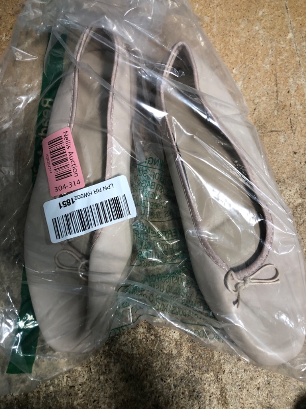 Photo 1 of AFEETSING Women's Round Toe Ballet Flats Comfortable Bow Dressy Flats Shoes for Women (A-Ivory White, Numeric_10)