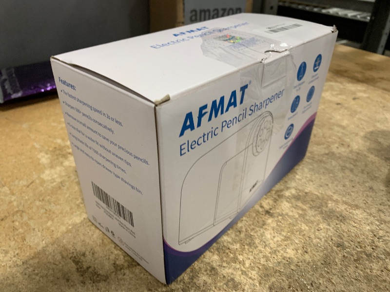 Photo 1 of AFMAT Heavy Duty Electric Pencil Sharpener for Classroom, 6 Holes, Electric Pencil Sharpeners for Home, Pencil Sharpener Plug in for 6-11mm Pencils, Auto Stop, Super Fast, Save Pencils, Black