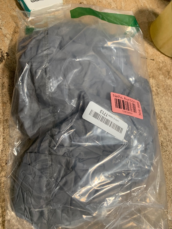 Photo 1 of Romanstile Round Vinyl Tablecloth, 100% Waterproof Elastic Fitted Table Covers for 36"- 44" Tables, Wipeable Flannel Backed Plastic Table Cloths for Picnic, Camping, Outdoor - Dark Grey