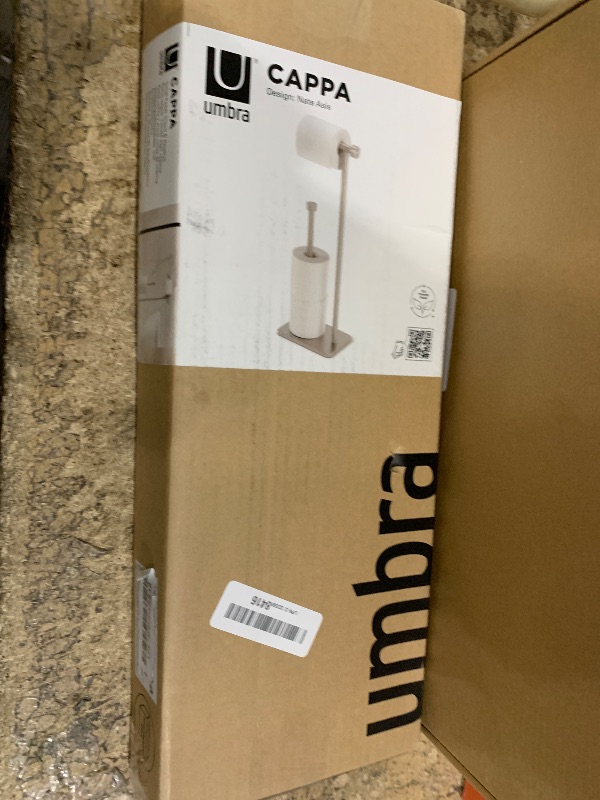 Photo 1 of Umbra Cappa Toilet Paper Holder & Reserve, Nickel