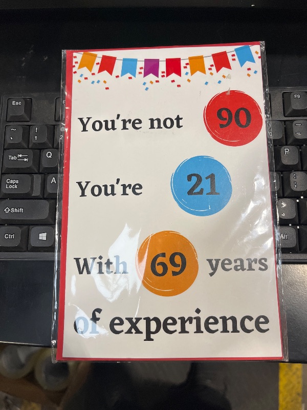 Photo 1 of Karto Funny Birthday Card for Men Women - Large 5.5x8.5 inch Happy Birthday Cards for Brother Sister Daughter Son - 20th 30th 40th 50th 60th - Favorite Pan