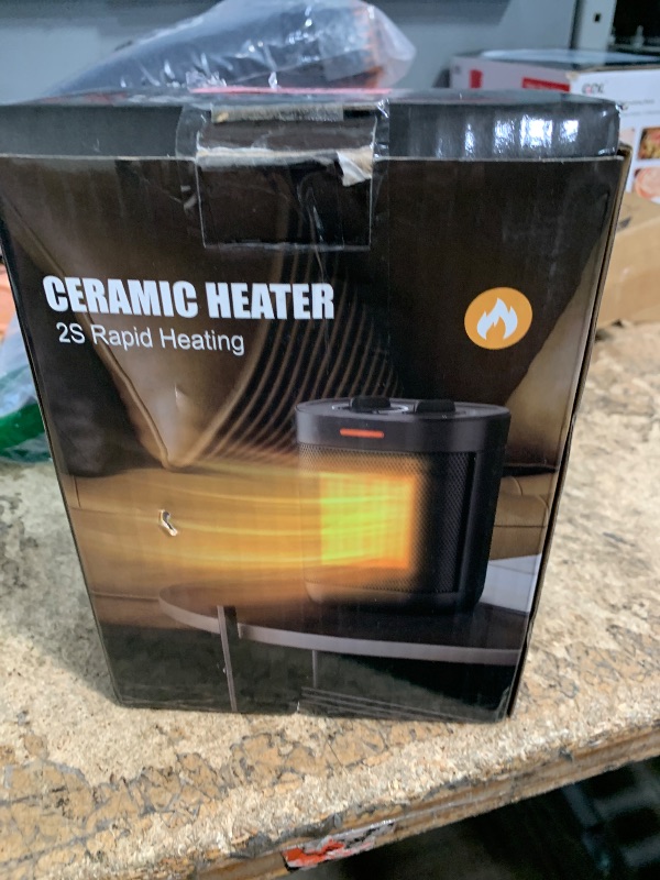Photo 1 of 1000W PTC Ceramic Small Space Heaters with Overheating & Tip-Over Protection, Portable Electric Mini Heater Fast Quiet Heating for Office Bedroom Desk