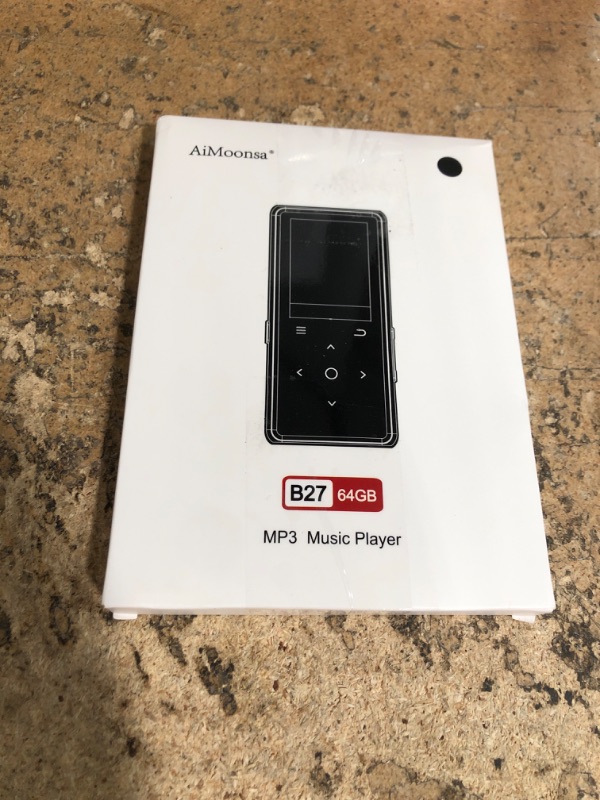 Photo 1 of 64GB MP3 Player with Bluetooth 5.2, AiMoonsa Music Player with Built-in HD Speaker, FM Radio, Voice Recorder, HiFi Sound, E-Book Function, Earphones Included