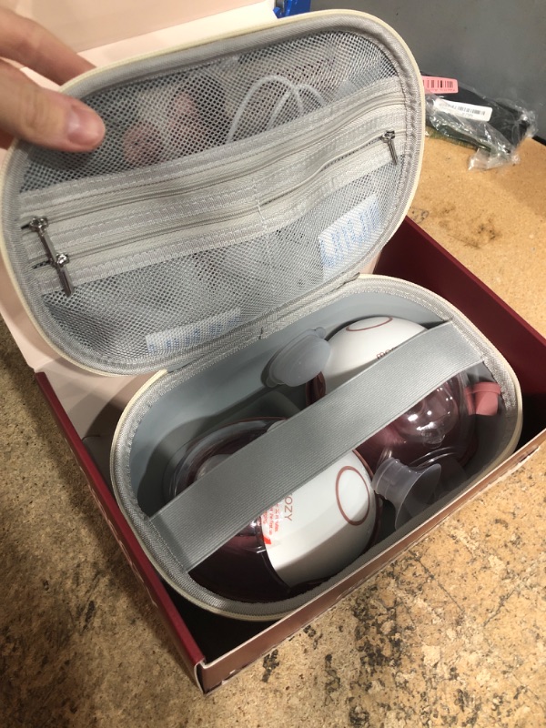 Photo 1 of ********************USED******************

Momcozy Breast Pump Hands Free Mobile Style | M6, Wearable Breastfeeding Pump Ideal Rhythm for More Milk, DoubleFit Flange More Fit & Discreet with 3 Modes & 9 Levels, 24mm - 2 Pack Cozy Red
