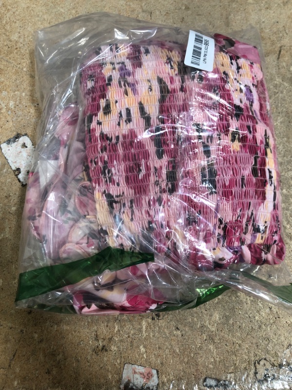 Photo 1 of GRACE KARIN 2025 Women's Summer Floral Print Dress Sleeveless Casual Flowy Sundress A Line Ruffle Wedding Guest Outfit Pink Yellow Floral Small