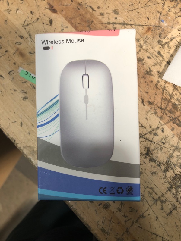Photo 1 of AIKOKOK Wireless Bluetooth Mouse Rechargeable Laptop Mice with LED Use Portable(BT5.2 and USB 2.4G) Dual Mode Connection Silent Slim Computer Mouse for Laptop/iPad Tablet/Apple MacBook/PC (Black)