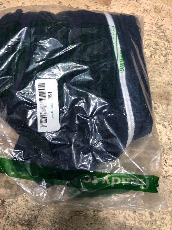 Photo 1 of BesserBay Children Hooded Zip Up Terry with Pockets Cover-up Towel Pool Summer Cover Up Navy 11-12 Years