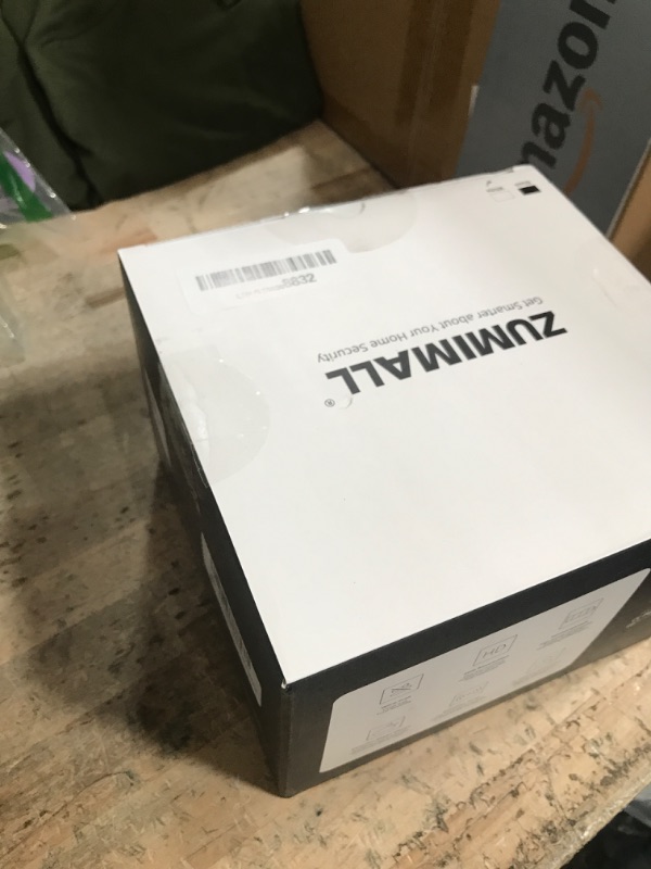 Photo 1 of (PARTS/SCRAP) (NO POWER) ZUMIMALL Solar Security Cameras Wireless Outdoor, 360° View Outdoor Camera Wireless Solar Powered,2.4G WiFi?2K/3MP Color Night Vision,2-Way Talk, PIR Motion Alert, Cloud Storage, Work with Alexa