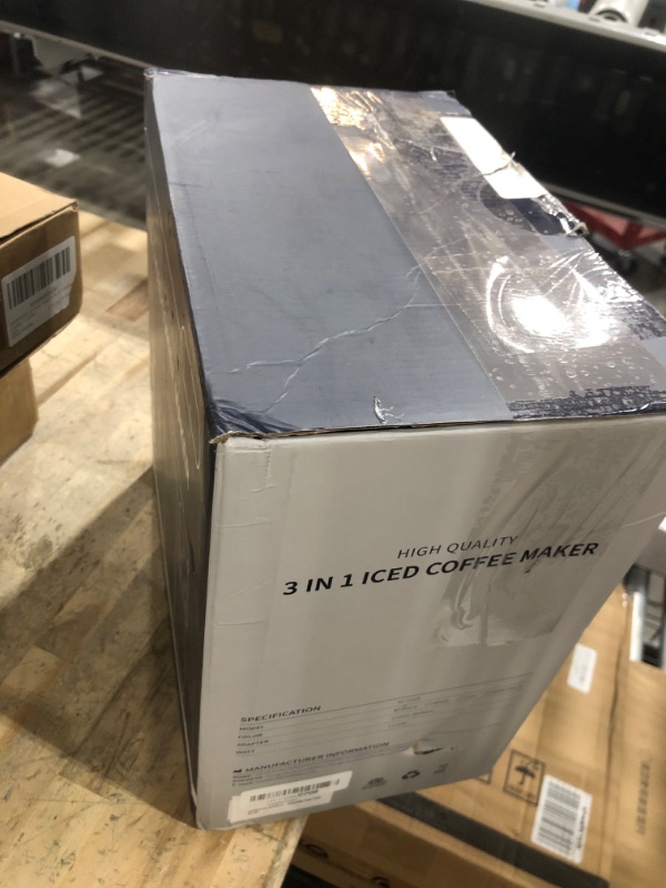 Photo 1 of KIDISLE Hot & Iced Coffee Maker with Bold Setting, Single Serve Coffee Maker for K Cup and Grounds, 6-14 oz Brew Sizes, 50 oz Removable Water Tank, One Cup Coffee Machine with Reusable Filter, Black