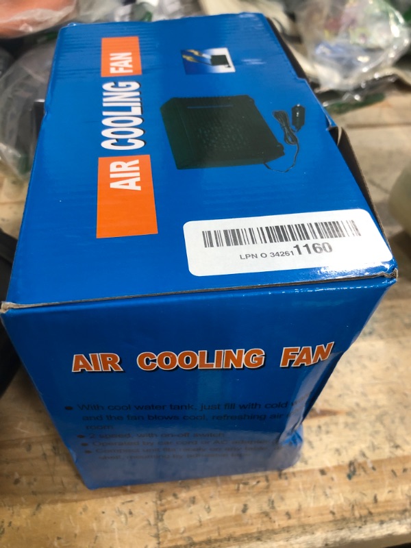 Photo 1 of 12V Portable Car Air Conditioner, Mobile Mini Air Cooler Evaporative Water Cooling Fan for Car Truck RV Rowers Pet Owners Travelers Transport Workers