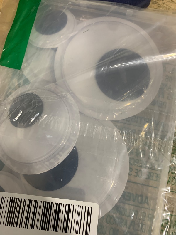 Photo 1 of 6 Pieces Googly Google Eyes Self Adhesive Googlie Craft Wiggle Eyes (2 Inches 3 Inches 4 Inches)