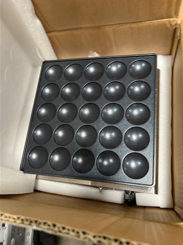 Photo 1 of 110V US Commercial 25PCS Mini Dutch Pancake Maker,950W Dutch Pancake Baker Machine,Non-stick Dorayaki Maker, Dutch Poffertjes Grill,Stainless Steel, Breakfast, Snacks, Desserts