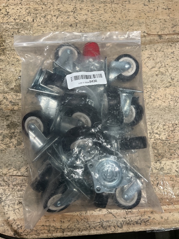 Photo 1 of **WHEELS ONLY**AVLA 4 Pack Sports Scooter Board with Handles, Plastic Casters Floor Scooters for Kids, Indoor Sitting Scooter with Rollers, Physical Education for Home, Homeschool Supplies