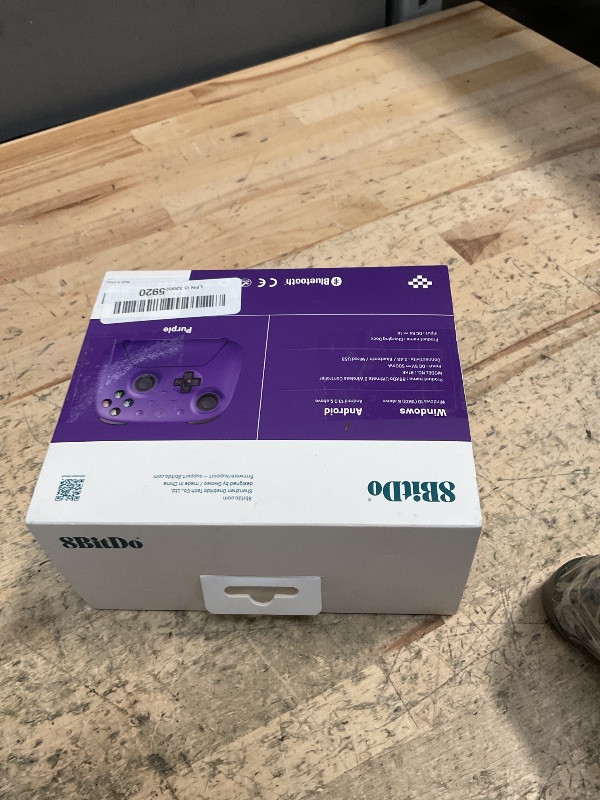 Photo 1 of 8Bitdo Ultimate 2 Wireless Gaming Controller with TMR Joysticks, Switchable Hall Effect/Tactile Triggers, 8Speed Wireless Tech, Charging Dock, RGB Fire Ring for PC & Android - Purper