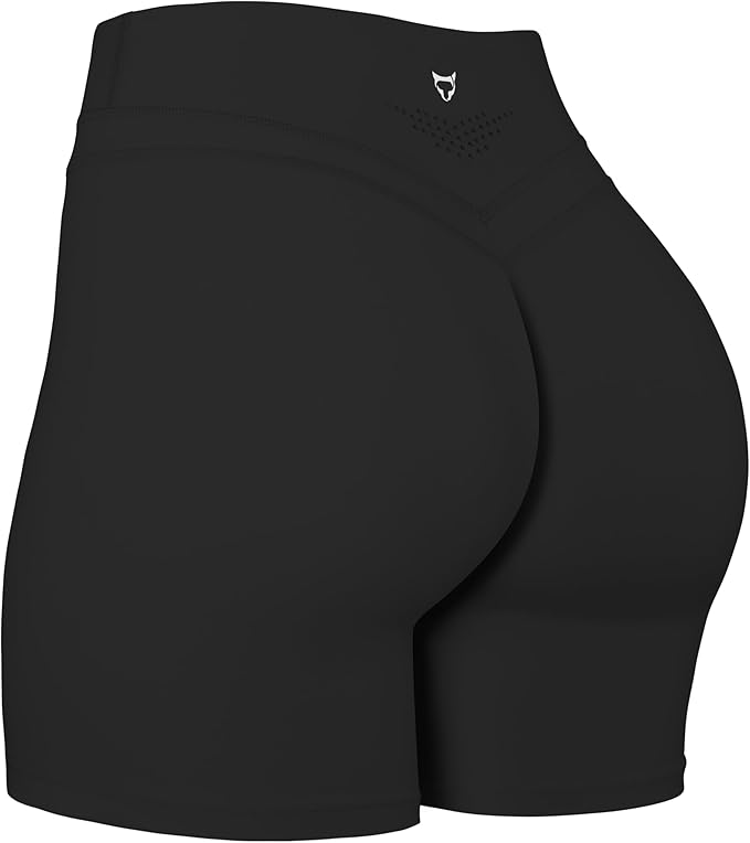 Photo 1 of (MEDIUM) (BAGGED) TomTiger Yoga Shorts for Women Tummy Control High Waist Biker Shorts Exercise Workout Butt Lifting Tights Women's Short Pants
