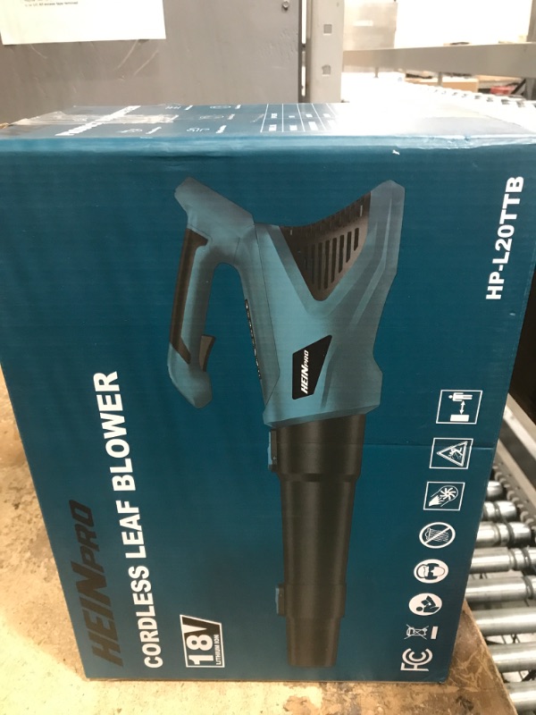 Photo 1 of HEINPRO Cordless Leaf Blower Up to 500CFM Compatible with Makita 18V Battery (No Battery), Electric Leaf Blower Cordless with 5 Speed Modes, Handheld Battery Powered Leaf Blowers for Lawn Care