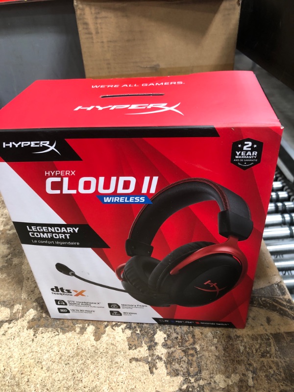 Photo 1 of HyperX Cloud II Wireless Gaming Headset - Red