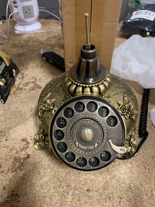 Photo 1 of ***SEE NOTES***UKBW Audio Guest Book Wedding Phone, Audio GuestBook, Phone GuestBook, Bridal Shower Party Gifts, Vintage Guest Book Telephone Record Customized Voice Message for Your Wedding Party, Bronze