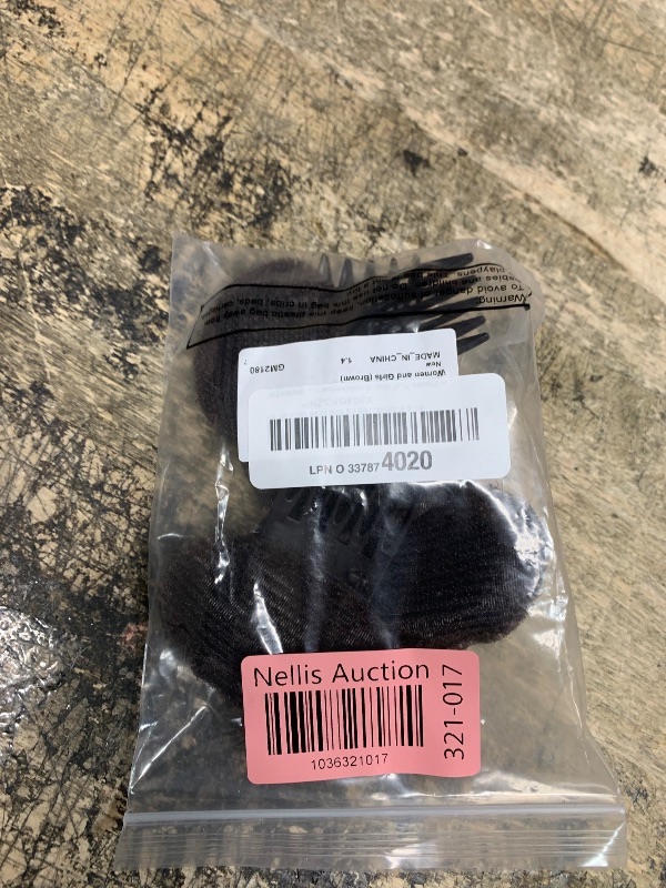 Photo 1 of 4 Pieces  Hair Accessories - Invisible Fluffy Sponge Clips, Front Comb Bun Bump Up Volume Base, Styling Inserts to Increase Volume for Women and Girls (Brown)