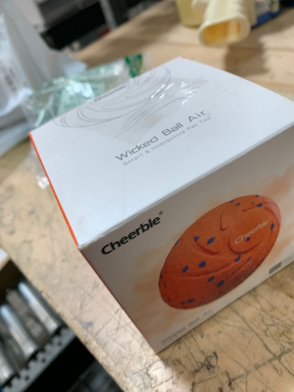 Photo 1 of ?New Material?Cheerble Smart Interactive Dog Toy, Wicked Ball AIR, Automatic Moving, Bouncing, and Rotating Ball, E-TPU Material, IPX7 Waterproof Rating, Active Rolling Ball for Medium and Large Dogs