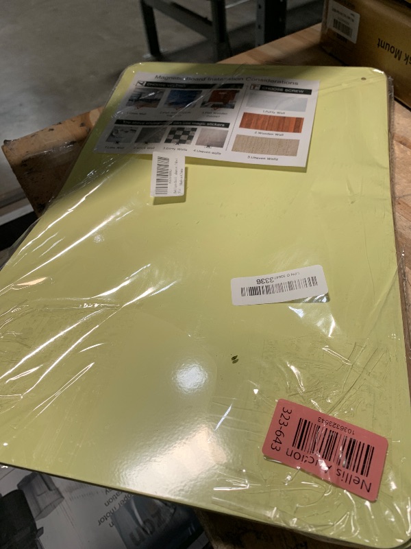 Photo 1 of 2Pack Magnetic Board 17.5" x 11.4" Magnet Bulletin Board is Suitable for displaying Notes, Photos,Magnetic Letters,Suitable for Walls, refrigerators, cabinets, etc?Yellow?