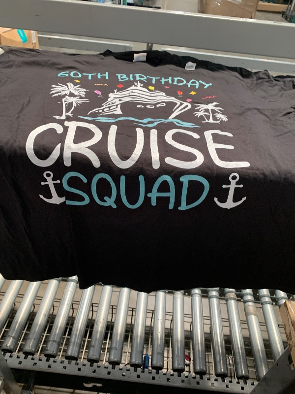 Photo 1 of 60th Birthday Cruise Squad Gifts 2025 Matching Party Family T-Shirt 2XL