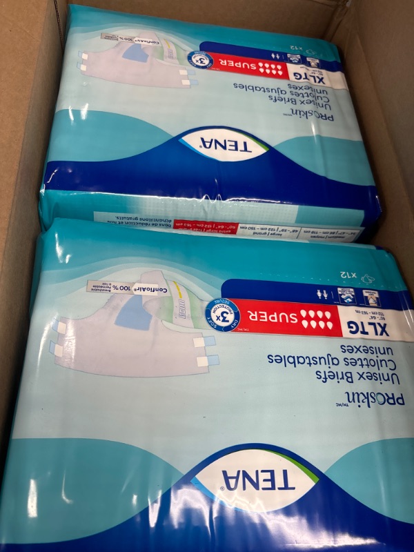 Photo 1 of TENA Incontinence Adult Diapers, Maximum Absorbency, Disposable Briefs, ProSkin - X-Large - 48 ct
