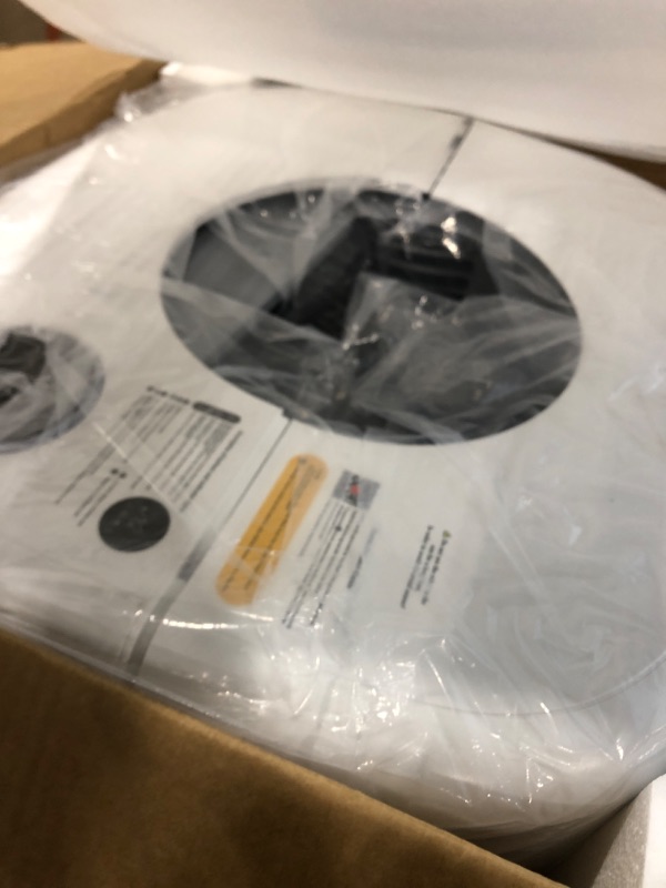 Photo 1 of Cumrige Self Cleaning Litter Box, 95 L Automatic Cat Litter Box Self Cleaning for Multiple Cats, with Safety Protection, App Control,1 Roll Garbage Bags,White & Grey