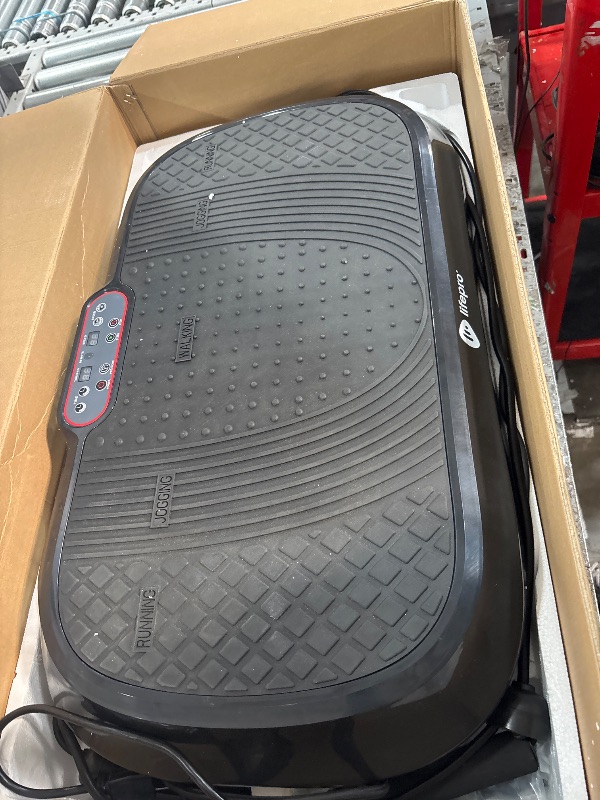 Photo 1 of LifePro Vibration Plate Exercise Machine - Whole Body Workout Vibration Fitness Platform w/ Loop Bands - Home Training Equipment for Weight Loss & Toning (Black)