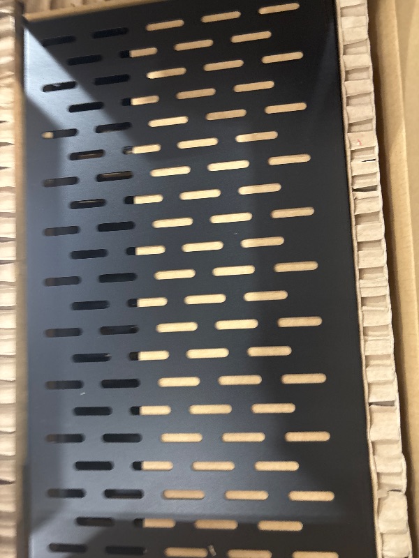 Photo 1 of Tecmojo 1U Rack Shelf,19 inch Rack Shelf 10 inch Depth,Rack Mount Shelf with Anti-Slip Stops,Server Rack Shelf and Network Shelf for 19 in Equipments, 110lbs Capacity of Vented 1U Shelf,No Lip(2 Pack)