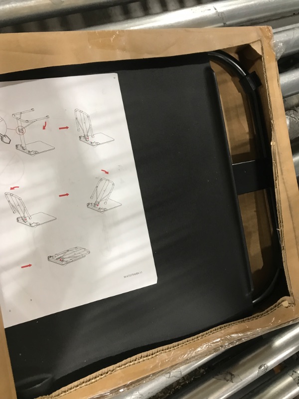 Photo 1 of Maarch Folding TV Tray Table, Adjustable TV Dinner Table, Foldable Tray Table for Eating and Laptops, Wall Mountable, Black