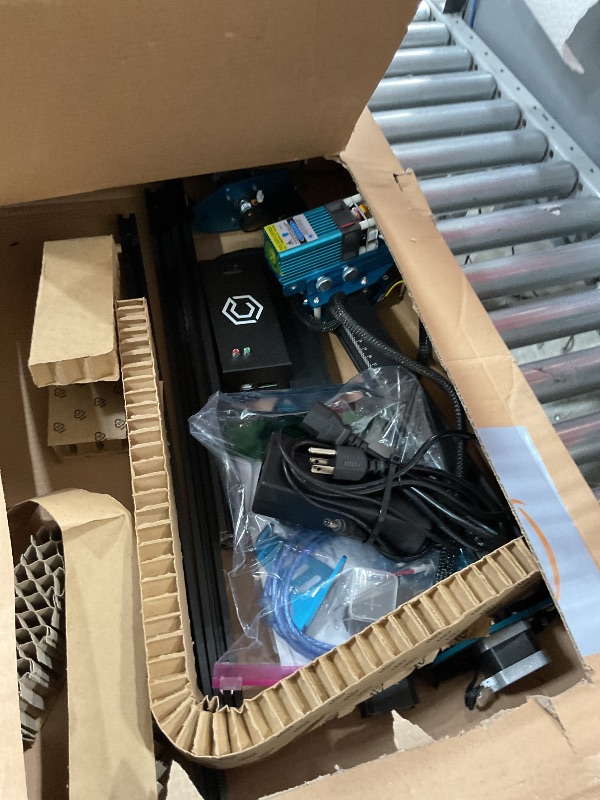 Photo 1 of Comgrow Z1 Laser Engraving Machine 5W Output Power, Laser Cutter and Engraver Machine 24V Compressed Spot 10000mm/min with Eye Protection for Wood Metal Glass Acrylic Leather 15.7"x15.7"