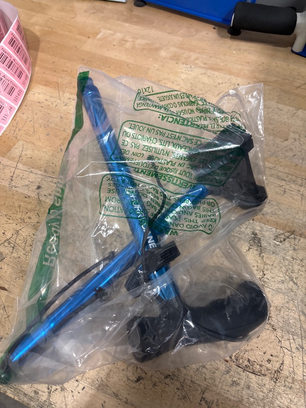 Photo 1 of HurryCane HCANE-BL-C2 Freedom Edition Foldable Walking Cane with T Handle, 37.5 Inches extended length, Trailblazer Blue