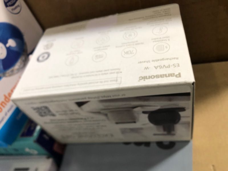 Photo 1 of Panasonic ARC5 Palm-Sized Electric Razor, Handheld Luxury Compact Shaver with Upcycled Body, 5-Blade Cutting System, and USB-C Charging, Wet/Dry - ES-PV6A-W