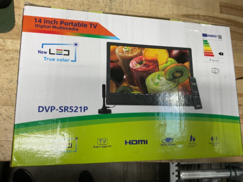 Photo 1 of Othoig14'' Portable TV,Small tv with Batterys-HDMI,USB,AV Slot and 1 Antenna,Remote Control,12 Volt car Cable/AC for RV car/Camping/Kitchen(NO with WiFi/Bluetooth/Satellite)