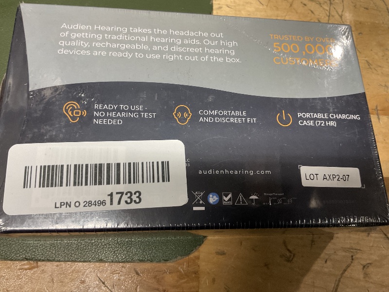 Photo 3 of Audien ATOM PRO 2 Wireless Rechargeable OTC Hearing Aid, Premium Comfort Design and Nearly Invisible**FACTORY SEALED**