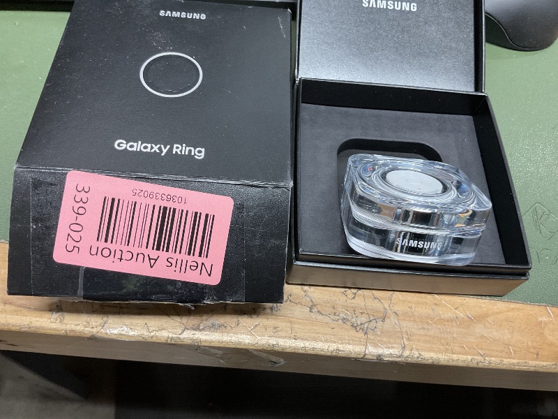 Photo 1 of SAMSUNG Galaxy Ring, AI Smart Ring, Size First w/Sizing Kit, No App Subscription, Fitness Monitor, Sleep Tracker, Up to 7-Day Battery, Size 13, Titanium Silver [US Version, 1Yr Manufacturer Warranty]