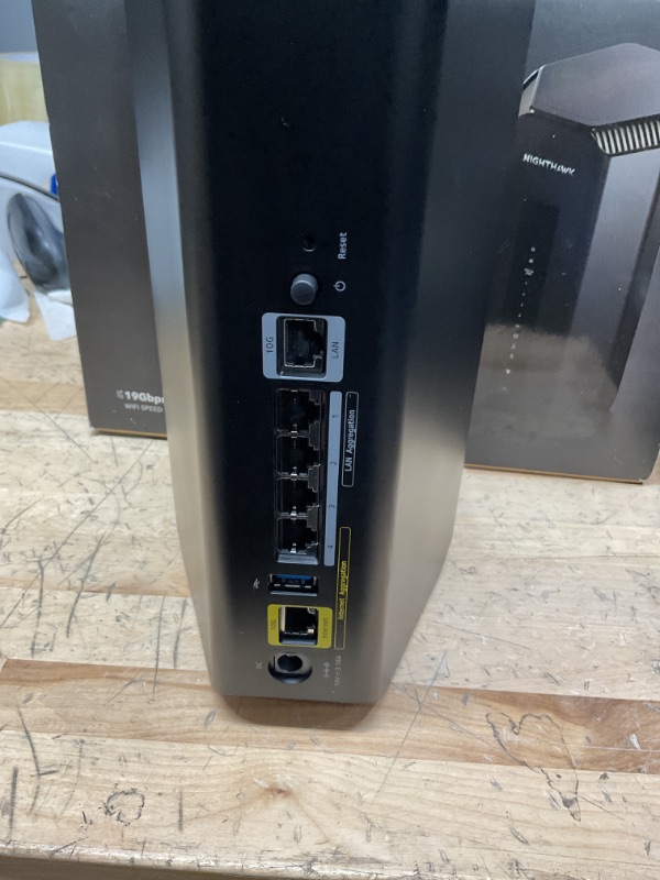 Photo 1 of NETGEAR Nighthawk Tri-Band WiFi 7 Router (RS700S) - Security Features, BE19000 Wireless Speed (up to 19Gbps) – 10 Gig Internet Port - Covers up to 3,500 sq. ft., 200 Devices – 1-Year Armor Included