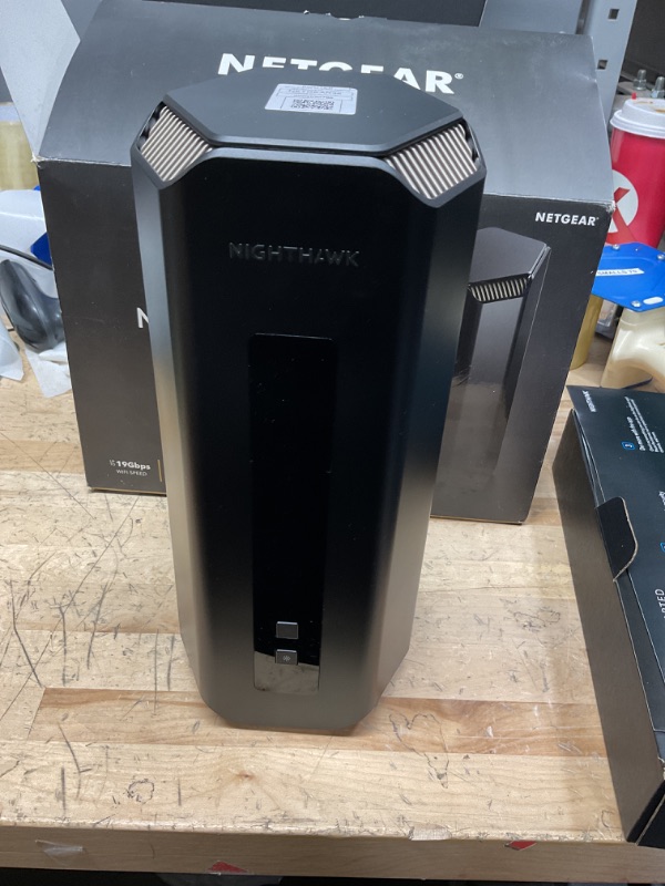 Photo 1 of NETGEAR Nighthawk Tri-Band WiFi 7 Router (RS700S) - Security Features, BE19000 Wireless Speed (up to 19Gbps) – 10 Gig Internet Port - Covers up to 3,500 sq. ft., 200 Devices – 1-Year Armor Included