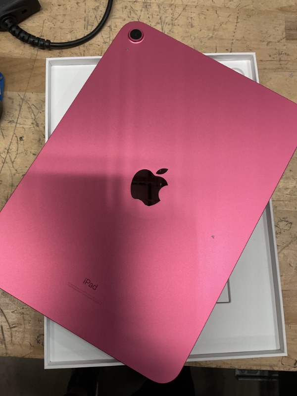 Photo 6 of Apple iPad (10th Generation): with A14 Bionic chip, 10.9-inch Liquid Retina Display, 64GB, Wi-Fi 6, 12MP front/12MP Back Camera, Touch ID, All-Day Battery Life – Pink