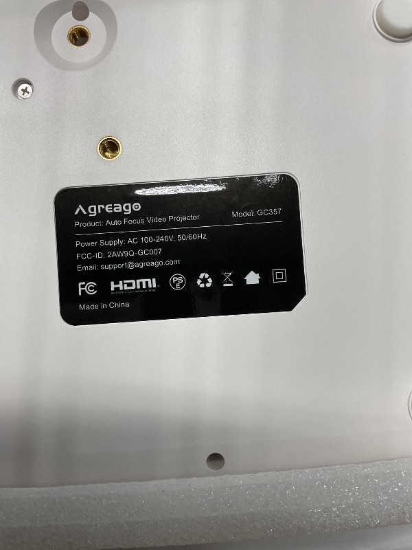 Photo 1 of [Auto Focus/Keystone] Projector with WiFi 6 and Bluetooth 5.2, 600 ANSI Native 1080P 4K Supported, Agreago Outdoor Projector with Screen, Movie Projector Compatible with HDMI/USB/TV Stick
