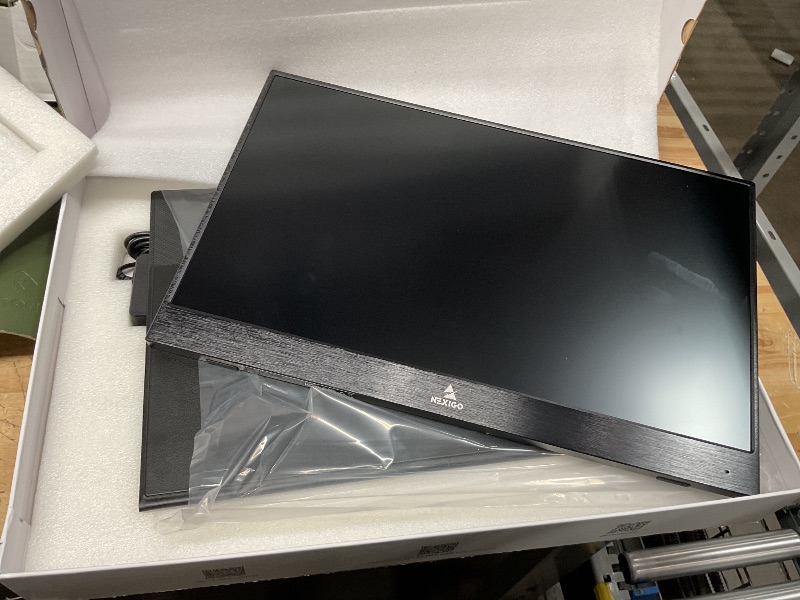 Photo 2 of NexiGo 144Hz 17.3 Inch Portable Gaming Monitor, FHD IPS Computer Display, Dual Speakers Eye Care Screen with HDMI/Type C for Laptop PC/MAC/Surface/PS4/Xbox/Switch, Included Black Smart Cover (Renewed)