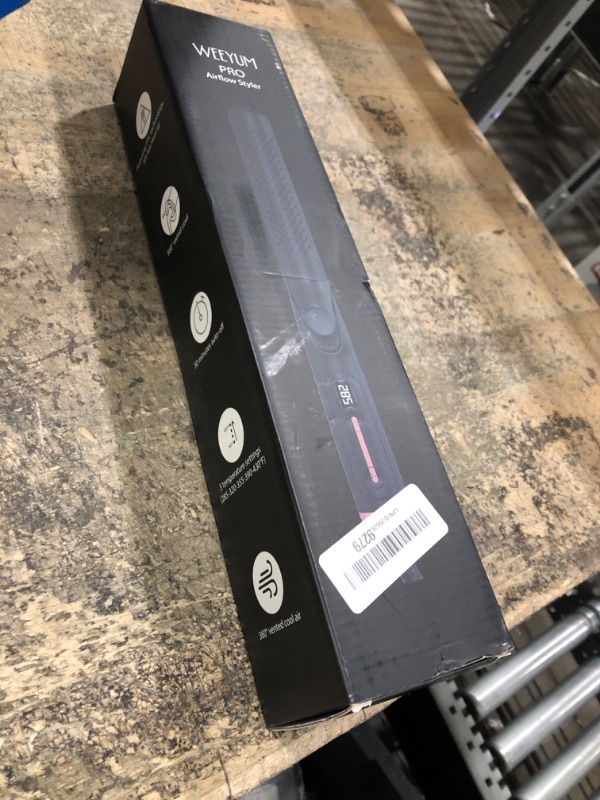 Photo 1 of Airflow Styler Curling Iron 1 Inch Extral Long Plate, Dual Voltage Hair Straightener and Curler 2 in 1 for All Hair,Travel Flat Iron Hair Curler Ceramic